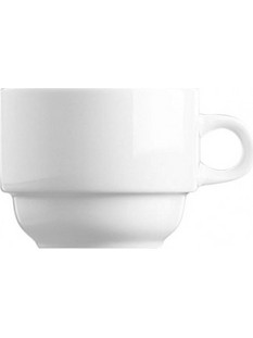 G. Benedikt Basic Σετ Φλιτζάνια Cappuccino & Τσαγιού Πορσελάνης Λευκά 250ml 6τμχ BAS0225