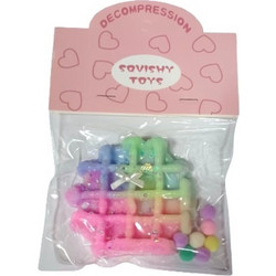 Waffle Rainbow Squishy Πολύχρωμο