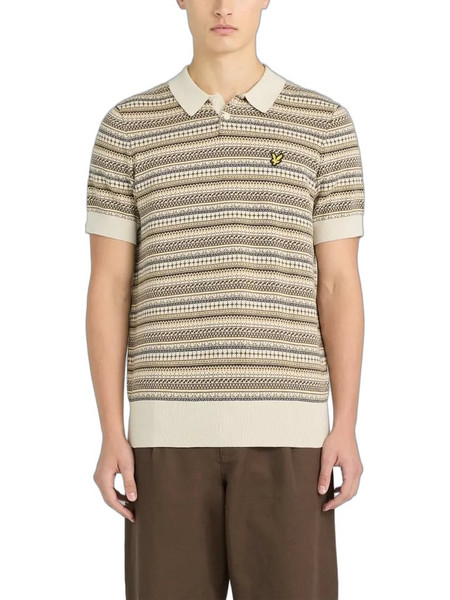 Lyle & Scott Ανδρική Μπλούζα Polo Κοντομάνικη Μπεζ KN2532V