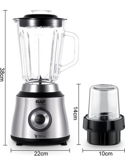 Raf R.2844 Μπλέντερ για Smoothie με Γυάλινη Κανάτα 1.5lt 450W