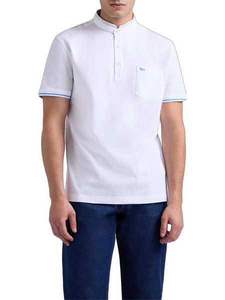 Harmont & Blaine Ανδρική Μπλούζα Polo Κοντομάνικη Λευκή LRQ429021148-100