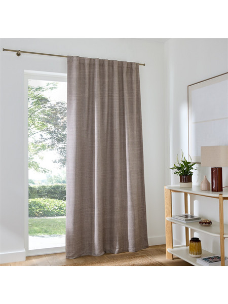 La Redoute Κουρτίνα Συσκότισης με Θηλιές 140x220 Montego 351467500 Φυσικό