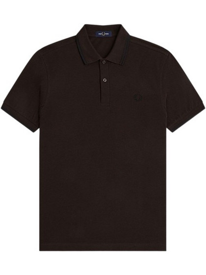 Fred Perry Ανδρική Μπλούζα Polo Κοντομάνικη Καφέ M3600-86C