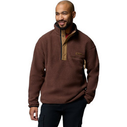 Columbia Helvetia TM II Half Snap Fleece Ανδρικό Αθλητικό Φούτερ Καφέ 2090891-258