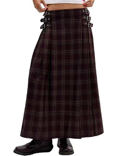 The Ragged Priest Artifact Check Pleated Kilt Maxi Φούστα RPAW261080WV