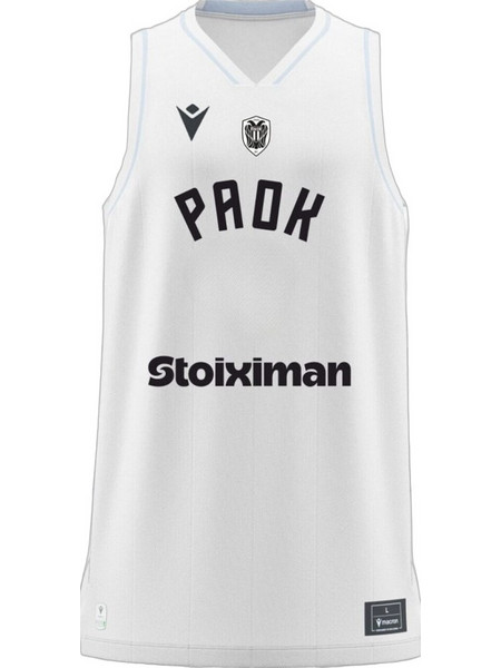 Macron PAOK B.C. Home 2026/27 Φανέλα Μπάσκετ 00000522-WH