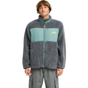 Billabong Ανδρική Ζακέτα Fleece με Φερμουάρ Γκρι EBYPF03013-PEW Billabong Ανδρική Ζακέτα Fleece με Φερμουάρ Γκρι EBYPF03013-PEW