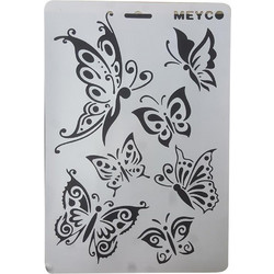 Meyco Στένσιλ Σχέδια Πεταλούδα 21x29.7cm 66015