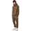 Body Action Ανδρικό Παντελόνι Φόρμας Fleece με Λάστιχο Καφέ 023636
