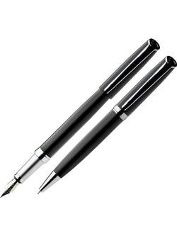 Aurora Wellington Black Σετ Στυλό 2τμχ 1561951202