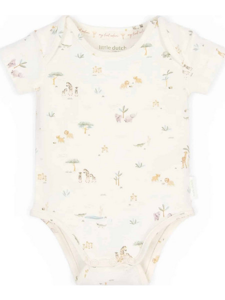 Little Dutch Little Safari Φορμάκι Εσώρουχο Κοντομάνικo Μπεζ LD-CL26290003