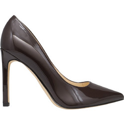 Nine West TATIANA3 Γόβες Λουστρίνι με Τακούνι Στιλέτο Σοκολατί 05-205