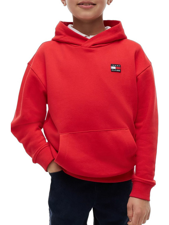 Tommy Hilfiger Παιδικό Φούτερ με Κουκούλα Κόκκινο KS0KS00772-XL7
