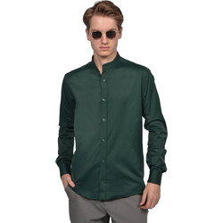 Berto Lucci Ανδρικό Πουκάμισο Μακρυμάνικο Slim Fit Χακί 04262-1250-5008