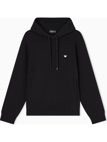 Emporio Armani Ανδρικό Φούτερ με Κουκούλα & Τσέπες Μαύρο EM004531AF10013UC001
