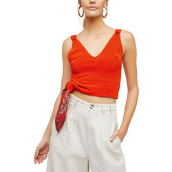 Free People Γυναικείο Καλοκαιρινό Top Πορτοκαλί OB797096