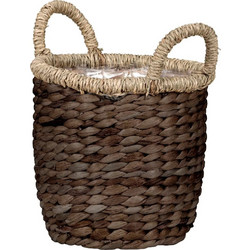 Scheurich Water Hyacinth Seagrass Κασπώ Καλάθι Δαπέδου Ψάθινο Καφέ 27x23cm 506/28