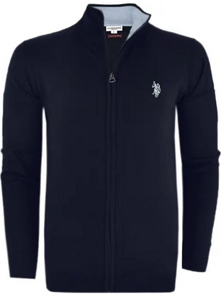 U.S. Polo Assn. Ανδρική Ζακέτα Πλεκτή με Φερμουάρ Navy Μπλε 44175002000062-177
