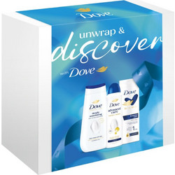 Dove Advanced Care Deeply Nourishing Shower Gel 225ml + Original Deodorant 150ml + Body Love Body Milk 250ml