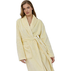Aruelle Cecilie Γυναικεία Ρόμπα Χειμωνιάτικη Fleece Κίτρινη