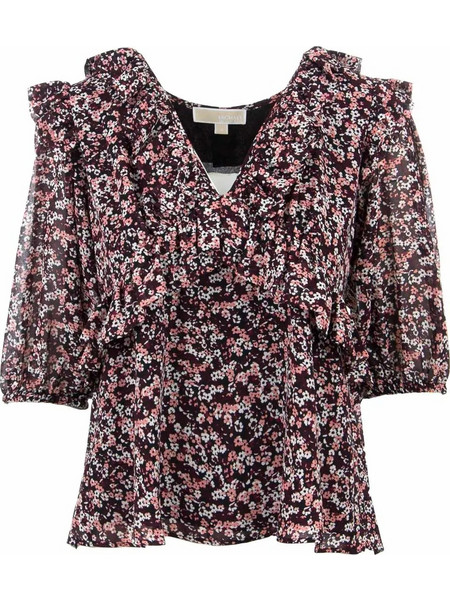 Michael Kors Γυναικείο Καλοκαιρινό Top Μαύρο MH04M6KE7M-649