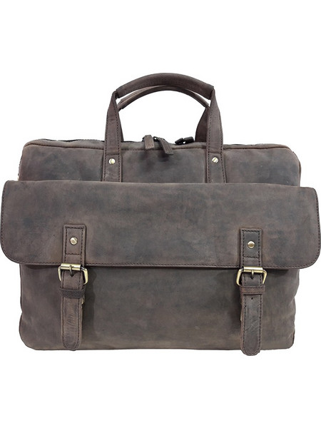 DOMLEATHERS DOMLEATHERS CASUAL ΔΕΡΜΑΤΙΝΟΣ ΕΠΑΓΓΕΛΜΑΤΙΚΟΣ ΧΑΡΤΟΦΥΛΑΚΑΣ ΩΜΟΥ DL7032 ΚΑΦΕ
