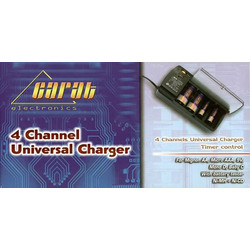 Carat 4 Channel Universal Charger with Battery Tester