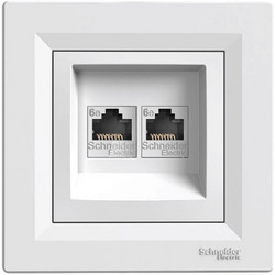 Πρίζα Δικτύου RJ45 cat6 U/UTP Διπλή EPH4800121 3606480527036