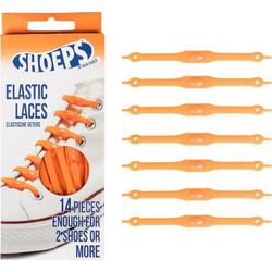 SHOEPS Ελαστικά κορδόνια που δεν λύνονται! 14 τεμ - Orange