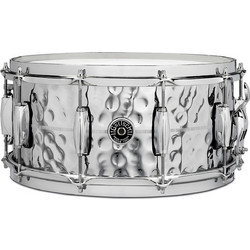 Gretsch USA Brooklyn Hammered Chrome Over Brass Snare Drum - 14" x 6.5"