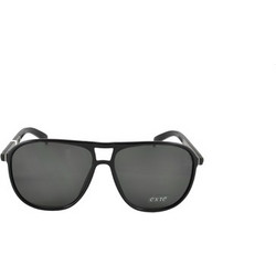 Exte 773 Ανδρικά Γυαλιά Ηλίου Aviator Κοκάλινα Μαύρα με Μαύρο Polarized Φακό