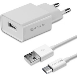 4Smarts Wall Charger Set 5W with Micro-USB Cable White 4S465565