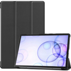 Samsung Galaxy Tab S6 10.5 2019 (SM-T860/T865) - Ultra Thin Lightweight Stand Cover Black με πίσω κάλυμμα Διάφανο (oem)
