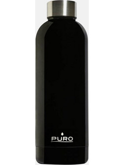 Puro Bottle Double Wall Glossy Black 500ml