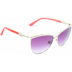 Swarovski SK 0105 32F Γυναικεία Γυαλιά Ηλίου Οβάλ Κοκάλινα Μεταλλικά Ασημί Ροζ με Μωβ Polarized Φακό