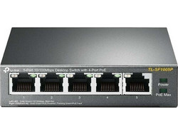 TP-Link TL-SF1005P V1 Unmanaged L2 Switch με 5 Θύρες Ethernet 100Mbps