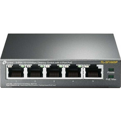 TP-Link TL-SF1005P V1 Unmanaged L2 Switch με 5 Θύρες Ethernet 100Mbps