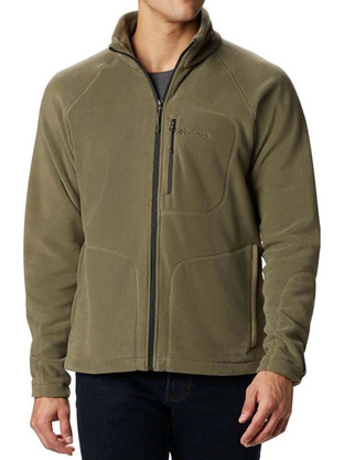 Columbia Fast Trek Ανδρική Ζακέτα Fleece με Φερμουάρ Χακί Fast Trek II AM3039-397