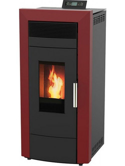 Alfa Plam Commo Hydro 21 Bordeaux Σόμπα Pellet Καλοριφέρ 21kW