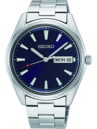Seiko Conceptual Ανδρικό Ρολόι με Ασημί Μεταλλικό Μπρασελέ SUR341P1