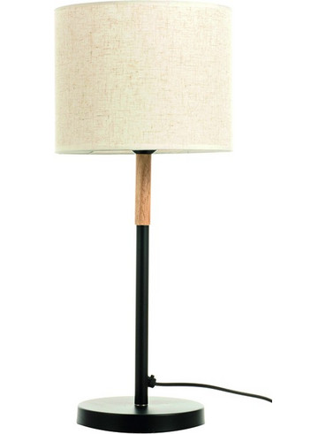 InLight 3453 Πορτατίφ Ε27 Μπεζ Μαύρο Φ25xΥ58cm