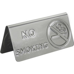 Επιγραφή NO SMOKING ανοξείδωτη 18 10 ΣΕΤ 10 ΤΕΜΑΧΙΩΝ c371810