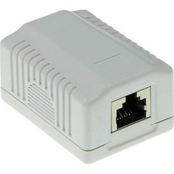 Πρίζα δικτύου RJ45 Cat6a Intronics FA7005 - Μονή - Αυτοκόλλητη - Επιτοίχια FA7005