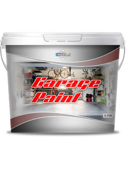 Superlux Garage Paint Τσιμεντόχρωμα Λευκό 0.75