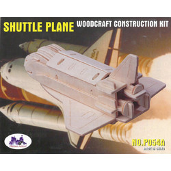 ΞΥΛΙΝΟ ΣΥΝΑΡΜΟΛΟΓΟΥΜΕΝΟ ΠΑΖΛ 3D P054A - SHUTTLE PLANE WOODCRAFT CONSTRUCTION KIT