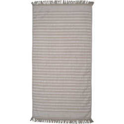 Anna Riska Serifos 1 Linen Πετσέτα Παρεό Θαλάσσης Γκρι 80x160cm