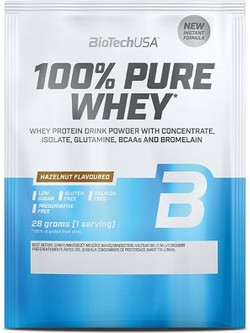 Biotech USA 100% Pure Whey Unflavoured Πρωτεΐνη Ορού Γάλακτος Γράμμωσης Χωρίς Γλουτένη 28gr