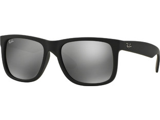 Ray-Ban RB4165 622/6G Ανδρικά Γυαλιά Ηλίου Τετράγωνα Κοκάλινα Μαύρα με Μαύρο Καθρέπτη Φακό