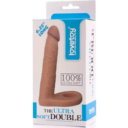 Lovetoy The Ultra Soft Double 1 Ρεαλιστικό Dildo 14.8cm Flesh