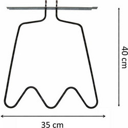 Αντίσταση αέρος φούρνου (άνω) κουζίνας ARISTON C00525930